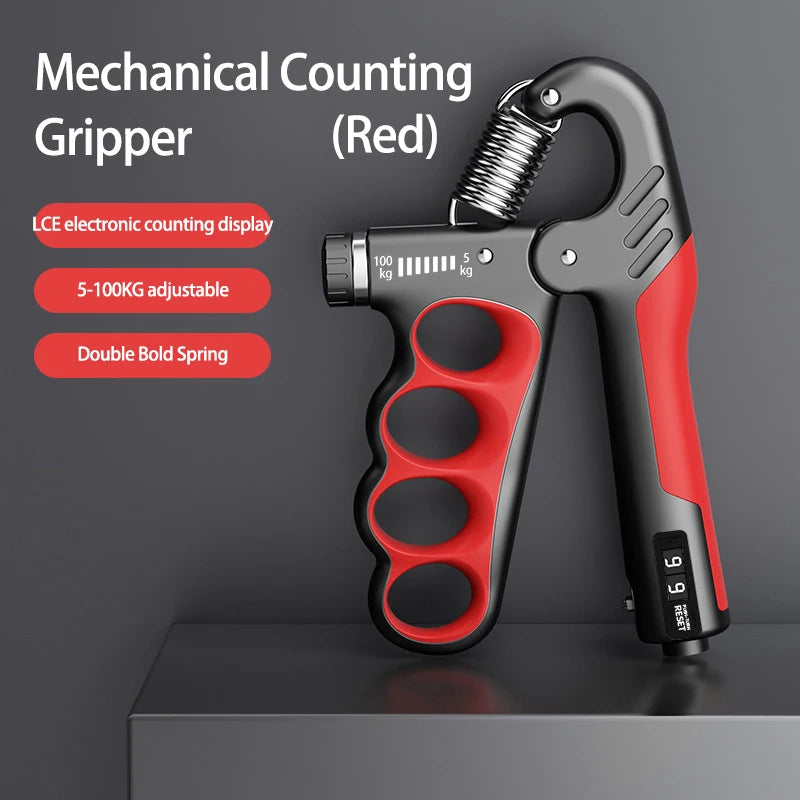 5-100kg Adjustable Grip Strength Device for Rehabilitation Training, Muscle Enhancement, Strength Training, Grip Strength Device