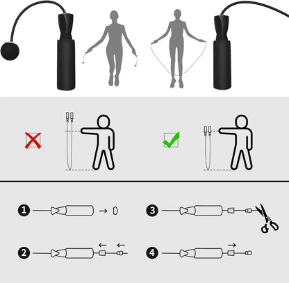 1pc Heavy Cordless Skipping Rope, Fitness Jump Rope With Big Ball, Suitable For Household Indoor Sports, Fat Burning